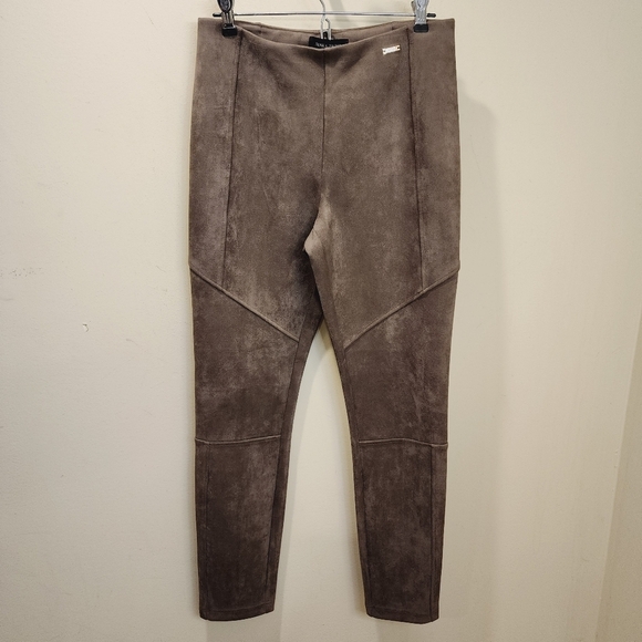 IVANKA TRUMP Women's Faux Suede Tan Pull On Slim Fit Strechy Pants Size S - Picture 6 of 11
